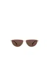 Alexander Mcqueen Eyewear Cat-eye Frame Sunglasses In Brown