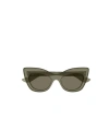 Alexander Mcqueen Eyewear Cat Eye Frame Sunglasses In Gray