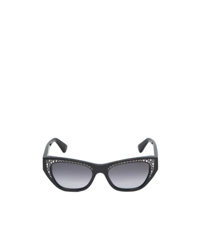 Alexander Mcqueen Eyewear Cat-eye Sunglasses In Gray