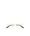 Alexander Mcqueen Eyewear Geometric Frame Glasses In Nude