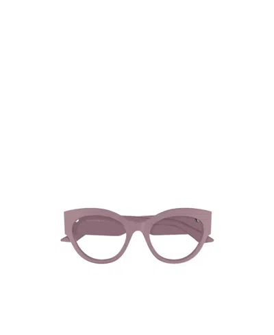 Alexander Mcqueen Eyewear Oval Frame Glasses In Gray