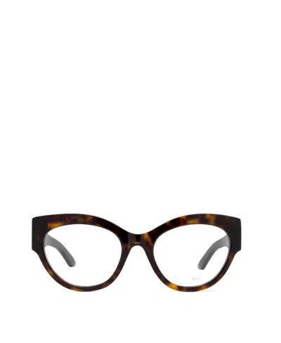 Alexander Mcqueen Eyewear Oval Frame Glasses In White