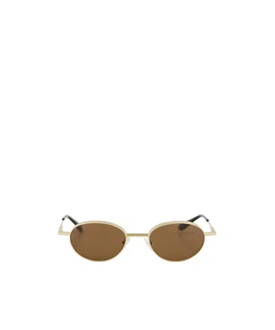 ALEXANDER MCQUEEN ALEXANDER MCQUEEN EYEWEAR OVAL FRAME SUNGLASSES