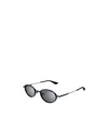 Alexander Mcqueen Geometric Frame Sunglasses In Gray