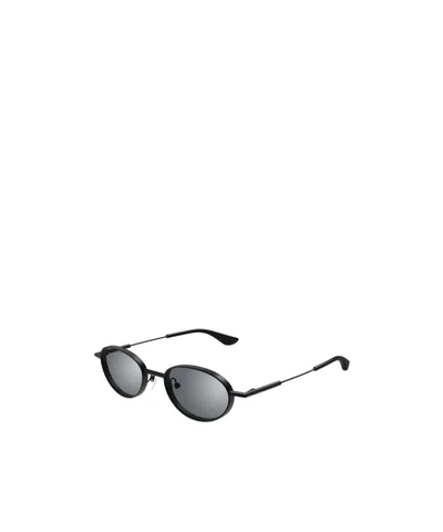 Alexander Mcqueen Geometric Frame Sunglasses In Gray