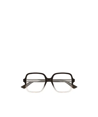 Alexander Mcqueen Eyewear Oversized Square Frame Glasses In Black