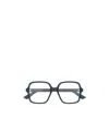 Alexander Mcqueen Eyewear Oversized Square Frame Glasses In Blue