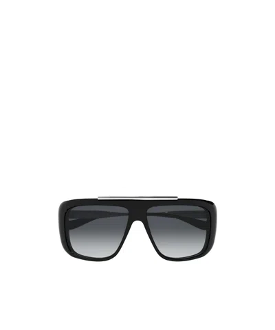 Alexander Mcqueen Eyewear Pilot Frame Sunglasses In Black