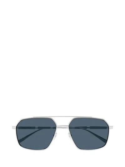 Alexander Mcqueen Pilot-frame Sunglasses In Silver