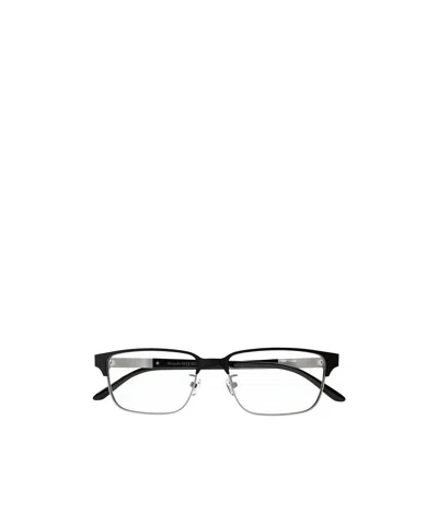 Alexander Mcqueen Eyewear Rectangle Frame Glasses In Brown