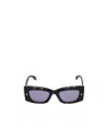 Alexander Mcqueen Eyewear Rectangle Frame Sunglasses In Black