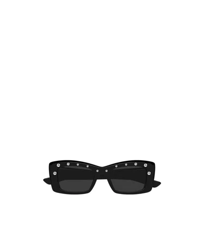 Alexander Mcqueen Eyewear Rectangle Frame Sunglasses In Black