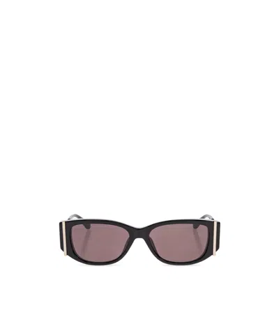 Alexander Mcqueen Eyewear Rectangle Frame Sunglasses In Gray