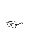Alexander Mcqueen Eyewear Rectangular Frame Glasses In Black