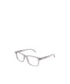 Alexander Mcqueen Eyewear Rectangular Frame Glasses In Metallic