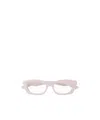 Alexander Mcqueen Eyewear Rectangular Frame Glasses In Pink