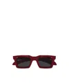 Alexander Mcqueen Eyewear Rectangular Frame Sunglasses In Red