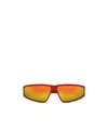 Alexander Mcqueen Eyewear Rectangular Frame Sunglasses In Orange