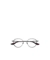 Alexander Mcqueen Eyewear Round Frame Glasses In Grey