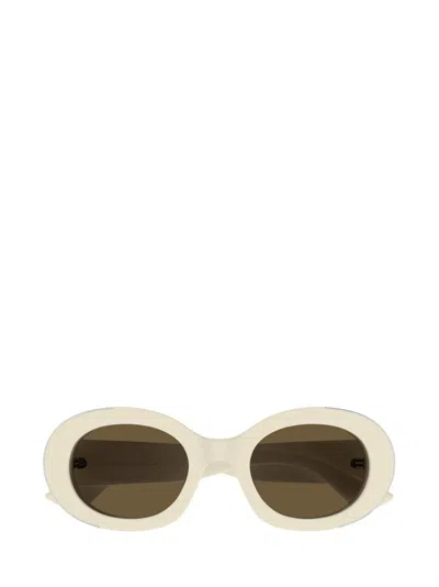 Alexander Mcqueen Women's  Am0445s 004 Sunglasses In White
