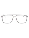 Alexander Mcqueen Am0480o Glasses In Ruthenium-ruthenium-transparent