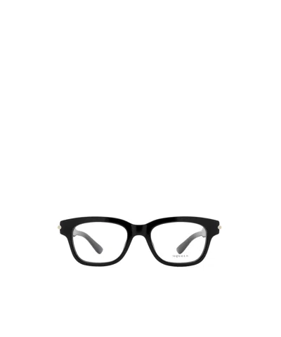 Alexander Mcqueen Eyewear Square Frame Glasses In Black