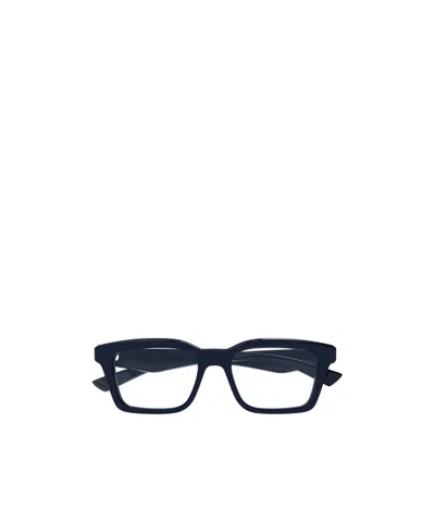Alexander Mcqueen Eyewear Square Frame Glasses In Blue