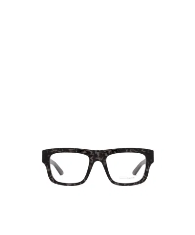 Alexander Mcqueen Eyewear Square Frame Glasses In Black