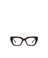 Alexander Mcqueen Eyewear Square Frame Glasses In Black