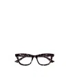 Alexander Mcqueen Eyewear Square Frame Glasses In Black