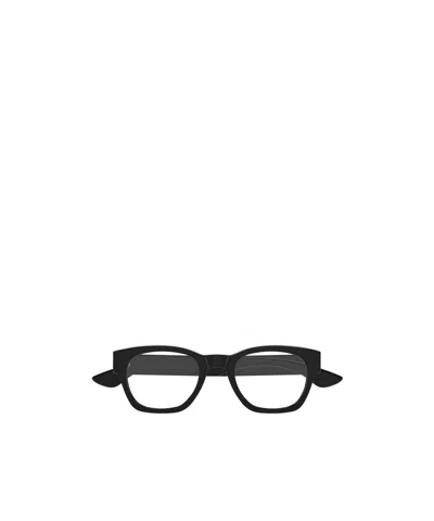Alexander Mcqueen Eyewear Square Frame Glasses In Black