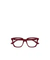 Alexander Mcqueen Eyewear Square Frame Glasses In Brown