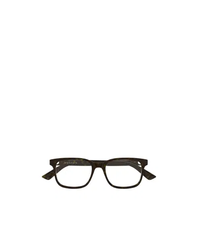 Alexander Mcqueen Eyewear Square Frame Glasses In White
