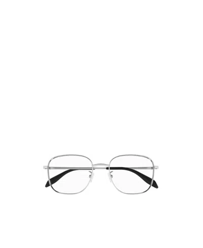 Alexander Mcqueen Eyewear Square-frame Glasses In White