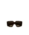 Alexander Mcqueen Eyewear Square Frame Sunglasses In Black
