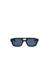 Alexander Mcqueen Eyewear Square Frame Sunglasses In Blue