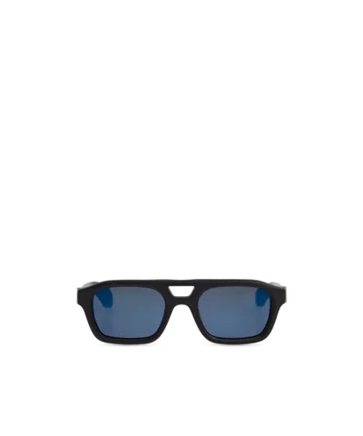 Alexander Mcqueen Eyewear Square Frame Sunglasses In Blue