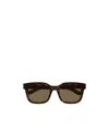 Alexander Mcqueen Eyewear Square Frame Sunglasses In Brown