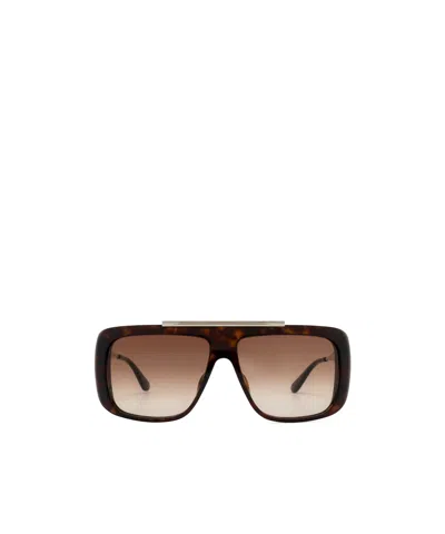 Alexander Mcqueen Eyewear Square Frame Sunglasses In Brown