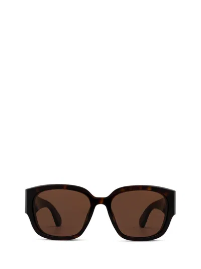 Alexander Mcqueen Eyewear Square Frame Sunglasses In Brown