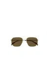 Alexander Mcqueen Eyewear Square Frame Sunglasses In Green