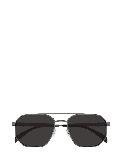 Alexander Mcqueen Eyewear Square Frame Sunglasses In Grey