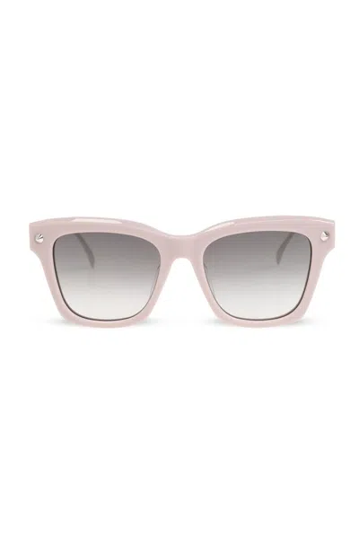 Alexander Mcqueen Eyewear Square Frame Sunglasses In Pink