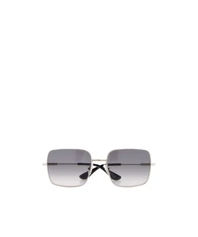 Alexander Mcqueen Eyewear Square Frame Sunglasses In Sliver