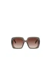 Alexander Mcqueen Eyewear Square Oversized Frame Sunglasses In Brown