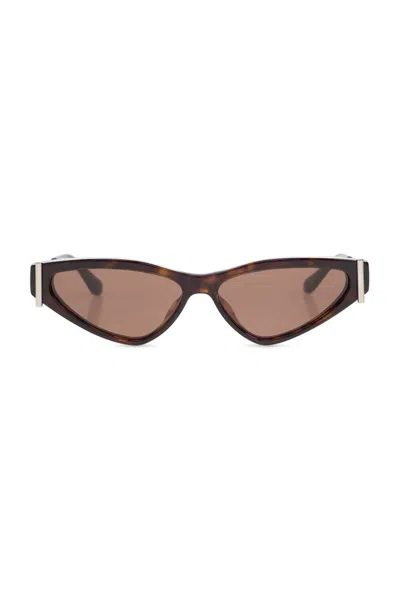 Alexander Mcqueen Cat Eye Sunglasses In Brown