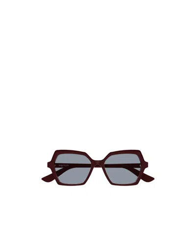 Alexander Mcqueen Eyewear Geometric Frame Sunglasses In Gray