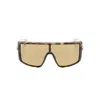Alexander Mcqueen Geometric-frame Sunglasses In Brown
