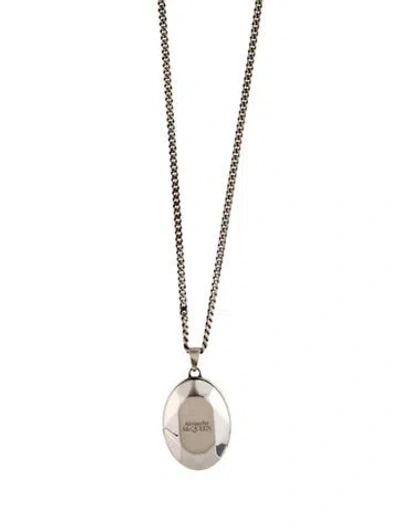 Pre-owned Alexander Mcqueen Facet Pendant Necklace, 28.25" In Multi