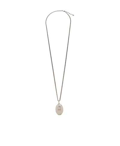 Alexander Mcqueen Faceted Stone Necklace In Yellow
